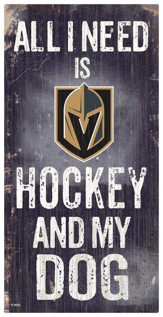  Vegas Golden Knights Wood Sign 6x12 Hockey Dog Design -  ToylandEU™