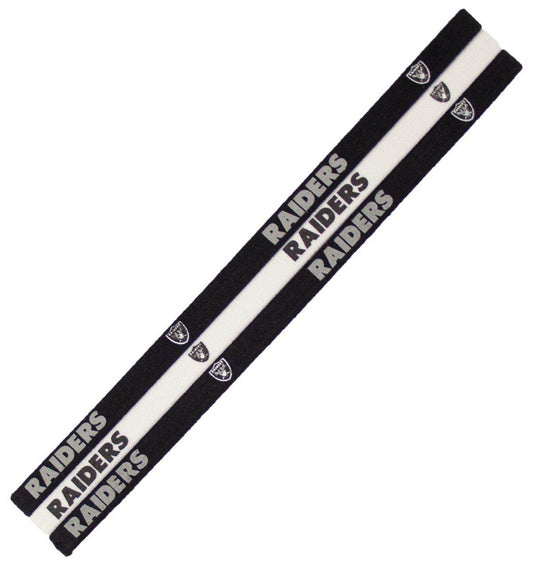 Vegas Raiders Elastic Headbands 3 Pack One Size Fits Most - ToylandEU