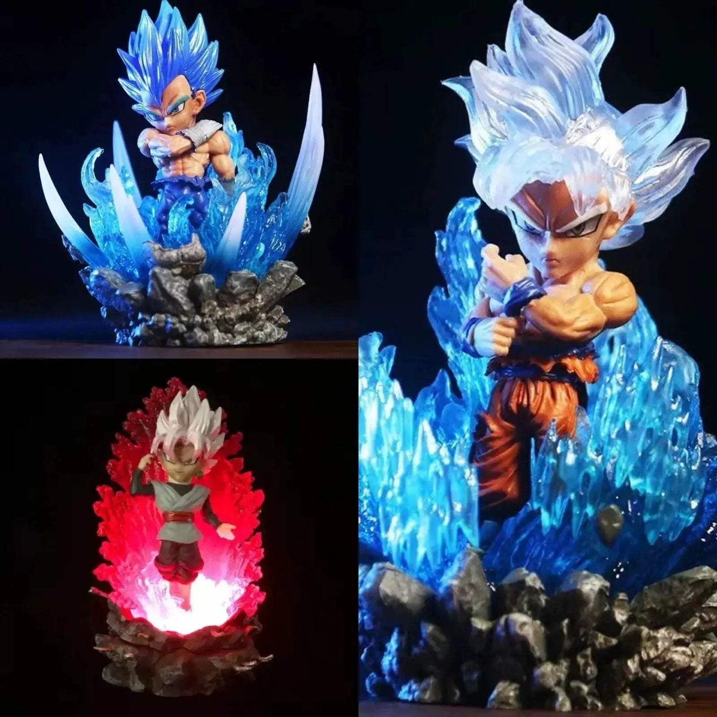 Dragon Ball Super Chibi LED Figure Set Goku Vegeta Zamasu - ToylandEU
