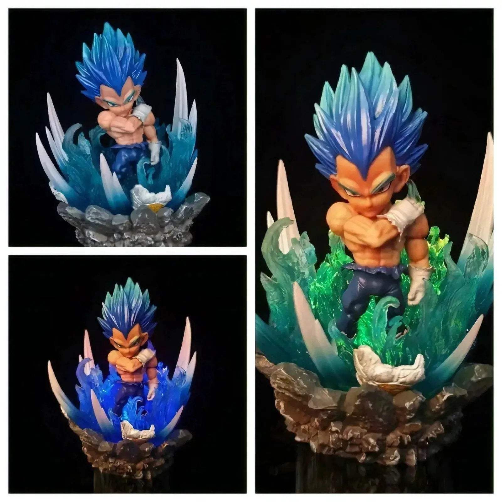 Dragon Ball Super Chibi LED Figure Set Goku Vegeta Zamasu - ToylandEU