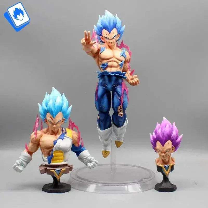 Vegeta Ultra Ego and Super Saiyan Blue Swappable Heads Anime Figure, Dragon Ball Z Action Figurines - ToylandEU