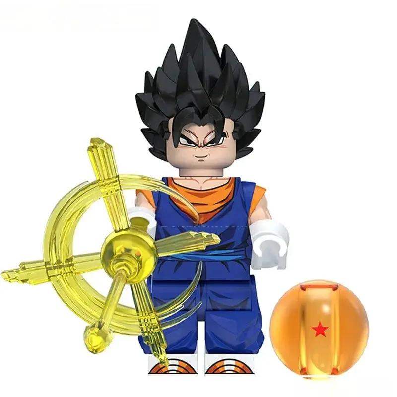 Vegetto Dragon Ball Z Super Lego Minifigures Best Custom Anime Toys - Minifigure Toys