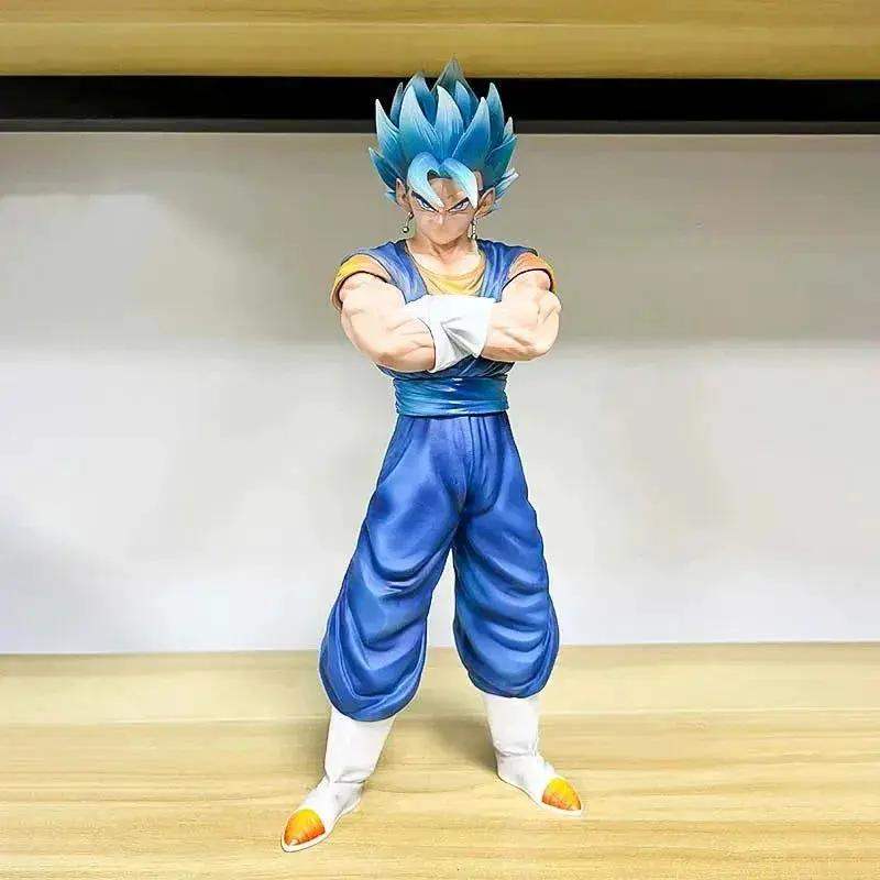 Vegito and Gogeta Anime Figurines, Swapable Super Saiyan and Blue Heads Dragon Ball Super GT 30 CM - ToylandEU