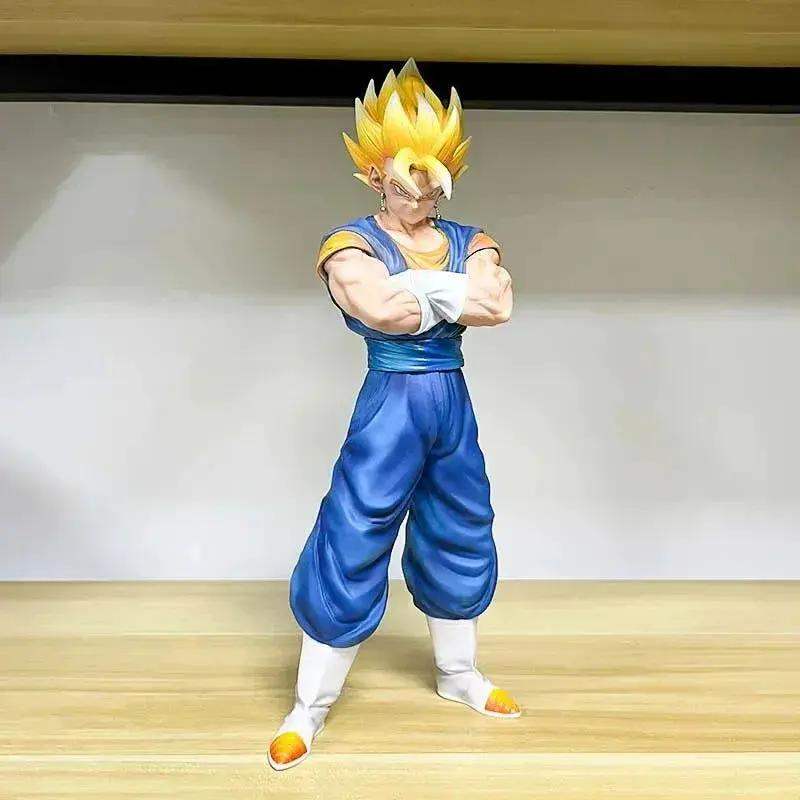 Vegito and Gogeta Anime Figurines, Swapable Super Saiyan and Blue Heads Dragon Ball Super GT 30 CM - ToylandEU