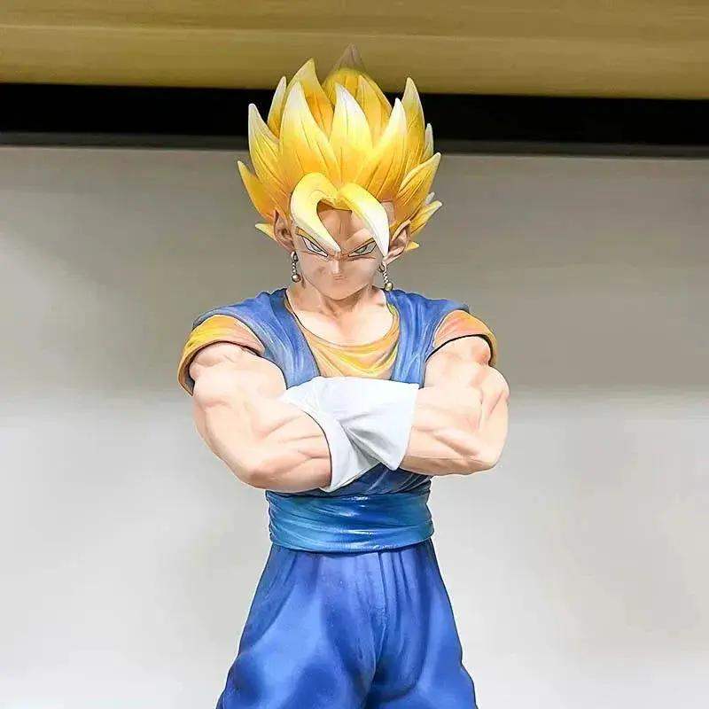 Vegito and Gogeta Anime Figurines, Swapable Super Saiyan and Blue Heads Dragon Ball Super GT 30 CM - ToylandEU