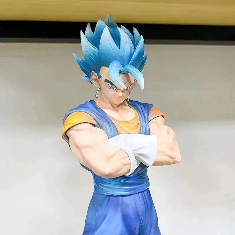 Vegito and Gogeta Anime Figurines, Swapable Super Saiyan and Blue Heads Dragon Ball Super GT 30 CM - ToylandEU