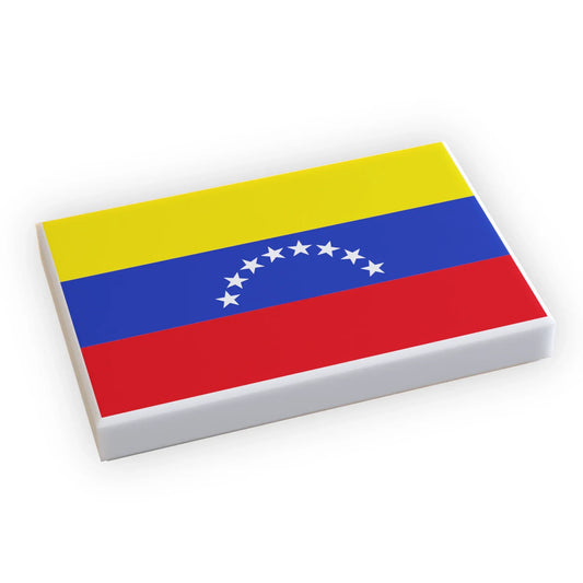 Venezuela Flag Lego Tile Printed Directly No Stickers - ToylandEU