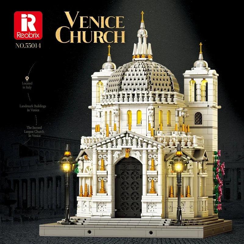 Venice Church Building Block Set LED Lights Toylandeu™