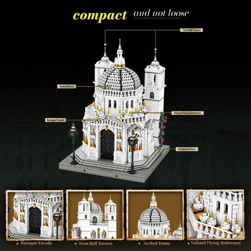 Venice Church Building Block Set LED Lights Toylandeu™