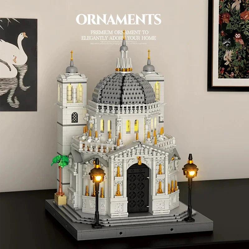 Venice Church Building Block Set LED Lights Toylandeu™