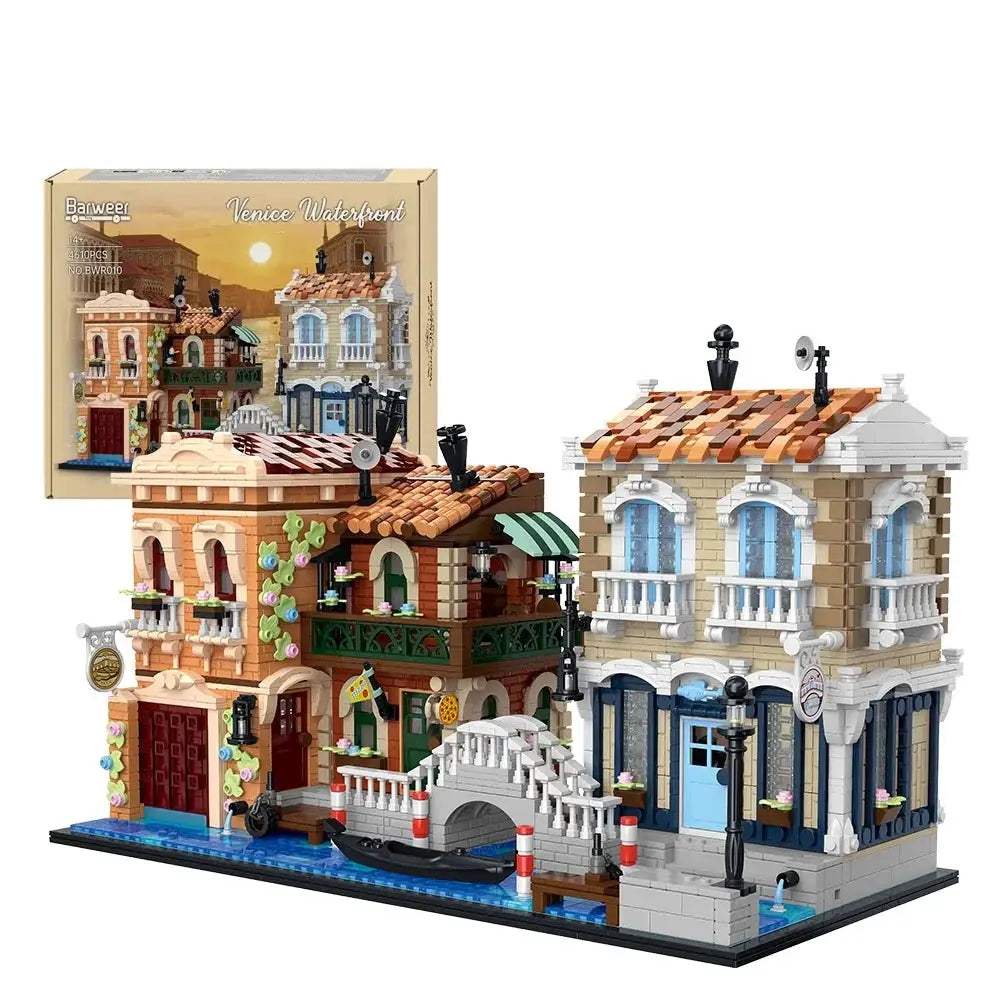 Venice Waterfront LED House LEGO Compatible Modular Brick Kit - ToylandEU
