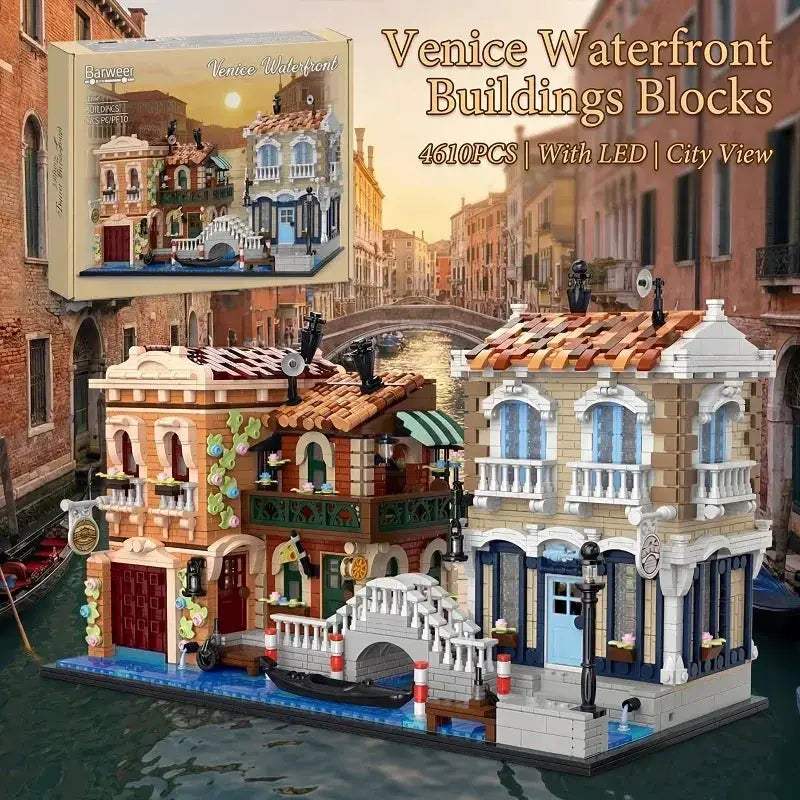 Venice Waterfront LED Modular Brick Blocks City Architecture Kit - ToylandEU