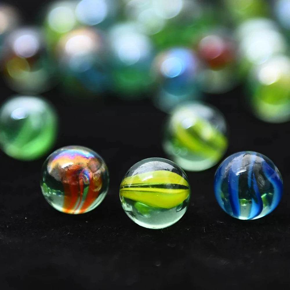 Versatile 14mm Glass Marbles for Engaging Parent-Child Playtime & Creative Crafts - ToylandEU
