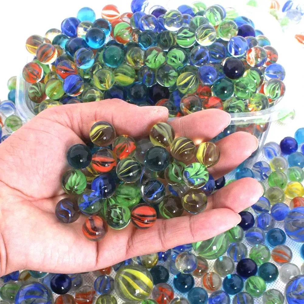 Versatile 14mm Glass Marbles for Engaging Parent-Child Playtime & Creative Crafts - ToylandEU