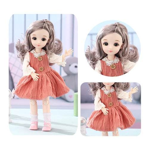 Versatile 30cm Princess Doll with 12 Poseable Joints & Customizable Outfits - ToylandEU
