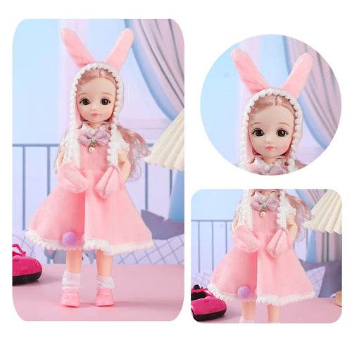 Versatile 30cm Princess Doll with 12 Poseable Joints & Customizable Outfits - ToylandEU