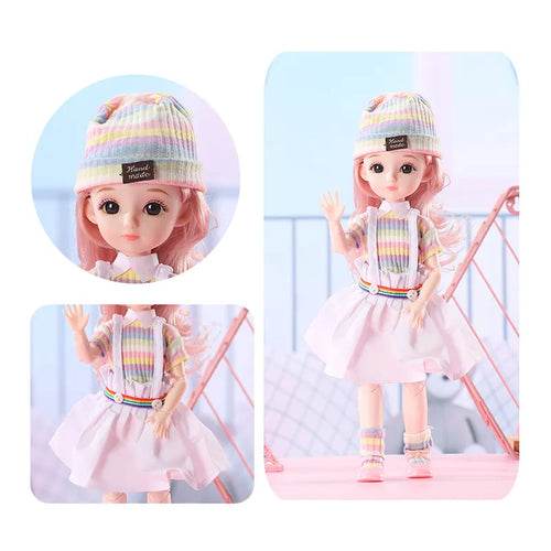 Versatile 30cm Princess Doll with 12 Poseable Joints & Customizable Outfits - ToylandEU