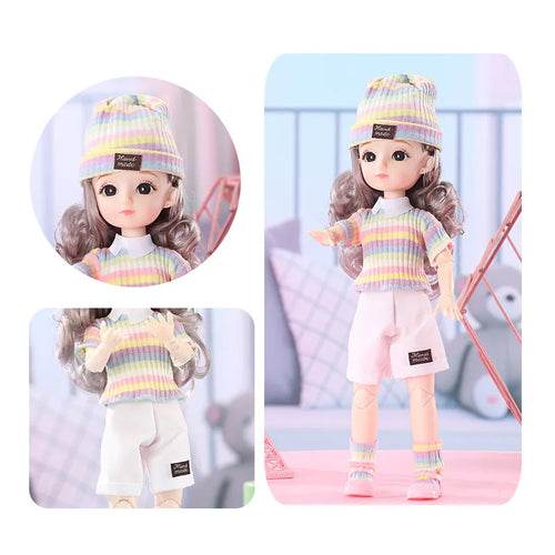 Versatile 30cm Princess Doll with 12 Poseable Joints & Customizable Outfits - ToylandEU