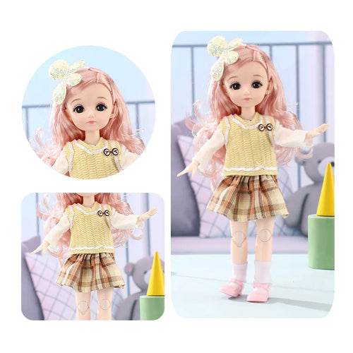 Versatile 30cm Princess Doll with 12 Poseable Joints & Customizable Outfits - ToylandEU