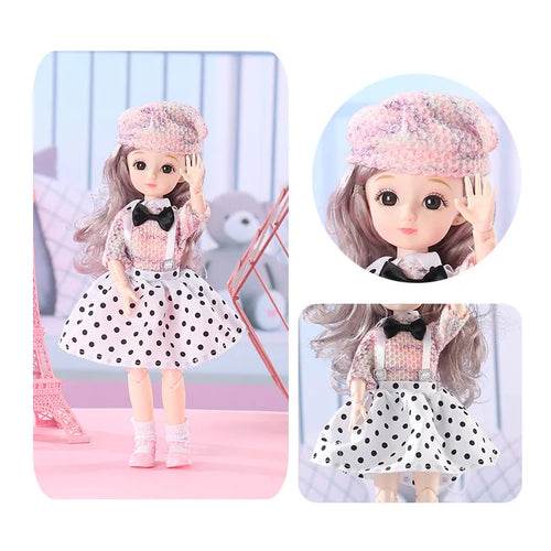 Versatile 30cm Princess Doll with 12 Poseable Joints & Customizable Outfits - ToylandEU