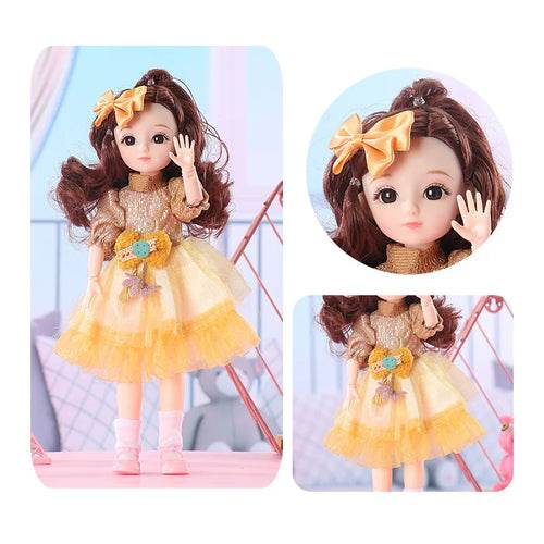 Versatile 30cm Princess Doll with 12 Poseable Joints & Customizable Outfits - ToylandEU