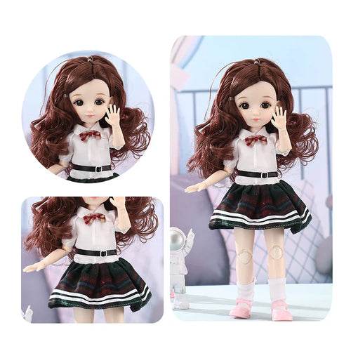 Versatile 30cm Princess Doll with 12 Poseable Joints & Customizable Outfits - ToylandEU