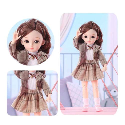 Versatile 30cm Princess Doll with 12 Poseable Joints & Customizable Outfits - ToylandEU