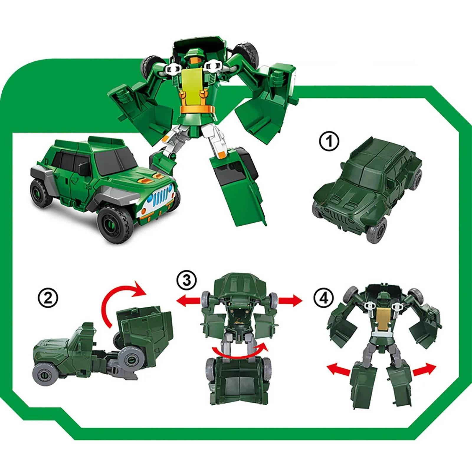Versatile 5-in-1 Adaptable Robot Car Kit for Boys Ages 3-14+ - ToylandEU