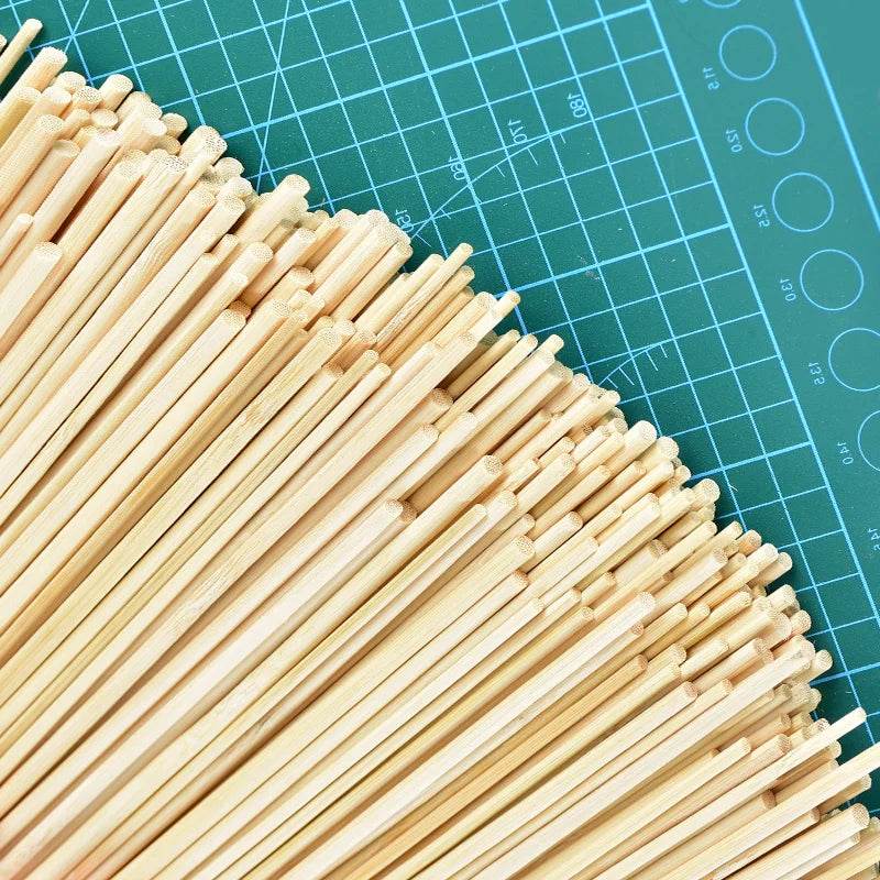 Versatile 50pcs Bamboo Rods Set for Kite DIY Crafts - 3mm to 5mm - ToylandEU