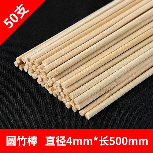 Versatile 50pcs Bamboo Rods Set for Kite DIY Crafts - 3mm to 5mm - ToylandEU