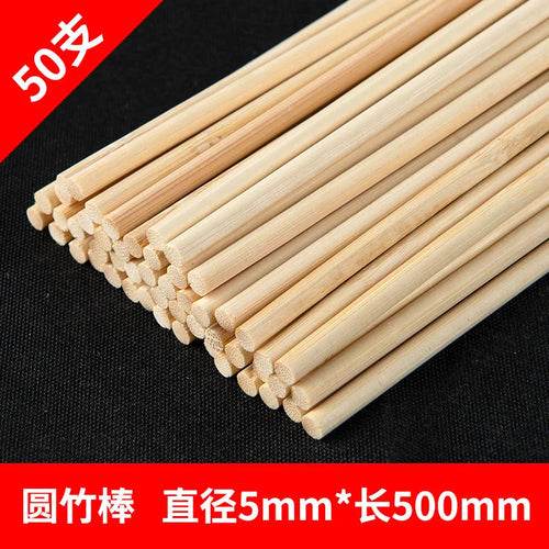Versatile 50pcs Bamboo Rods Set for Kite DIY Crafts - 3mm to 5mm - ToylandEU