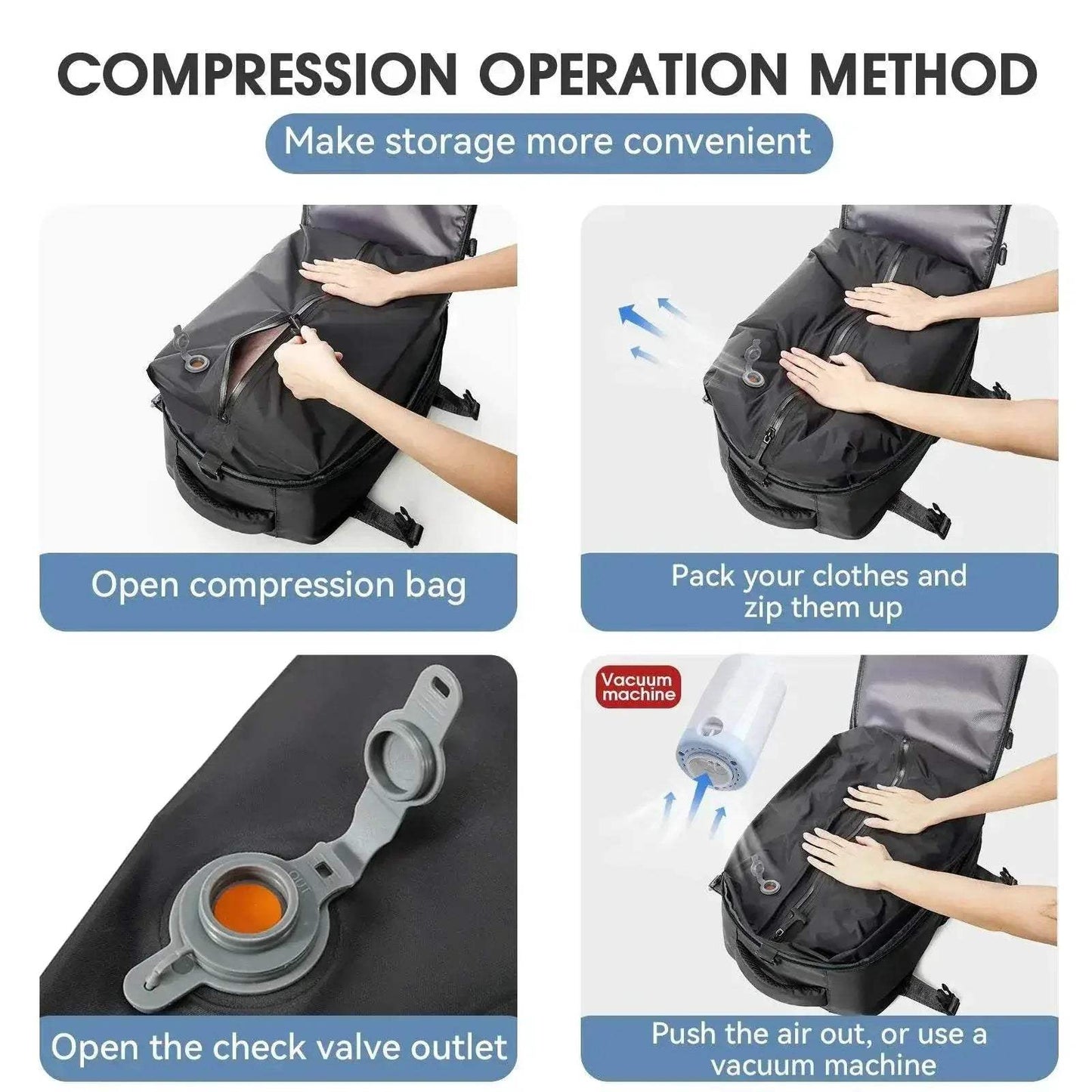  Versatile Backpack Travel Bag 20 To 35L Toyland EU -  ToylandEU™