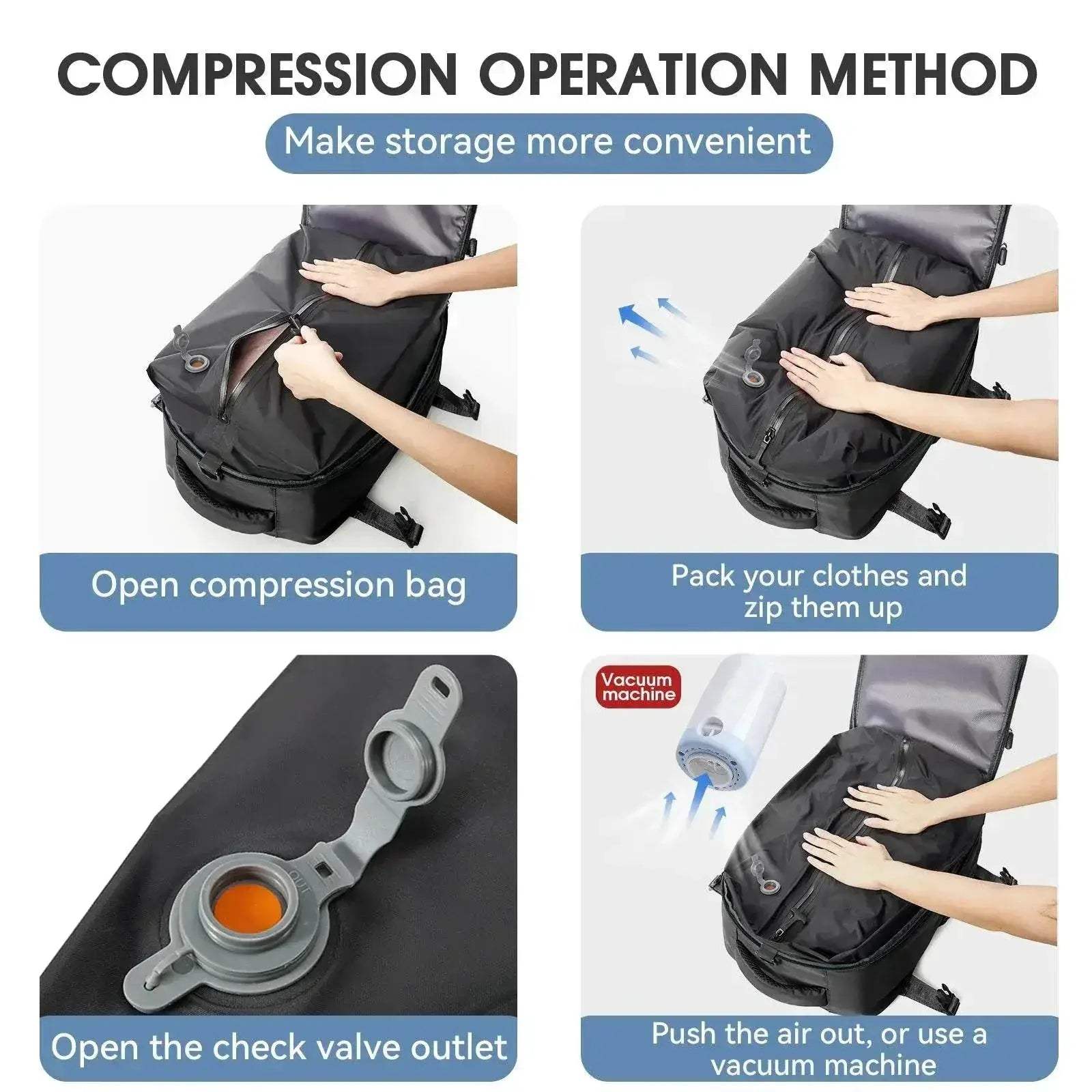  Versatile Backpack Travel Bag 20 To 35L Toyland EU -  ToylandEU™