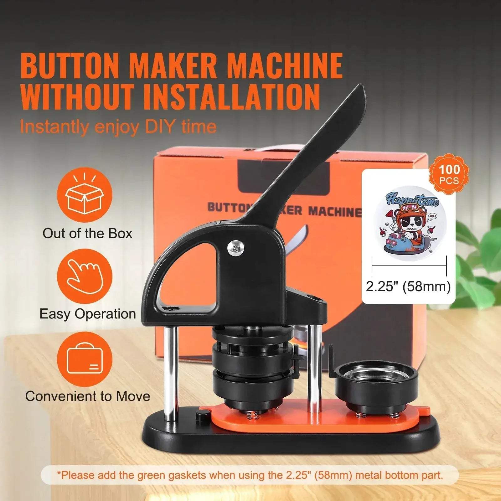 Versatile Button Maker Kit With 25 32 58 Pin System - ToylandEU