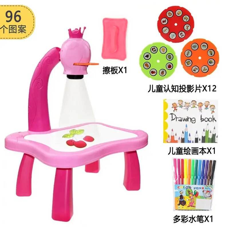 Versatile Kids Art Desk Set with Magnetic & Blackboard for Creative Learning - ToylandEU