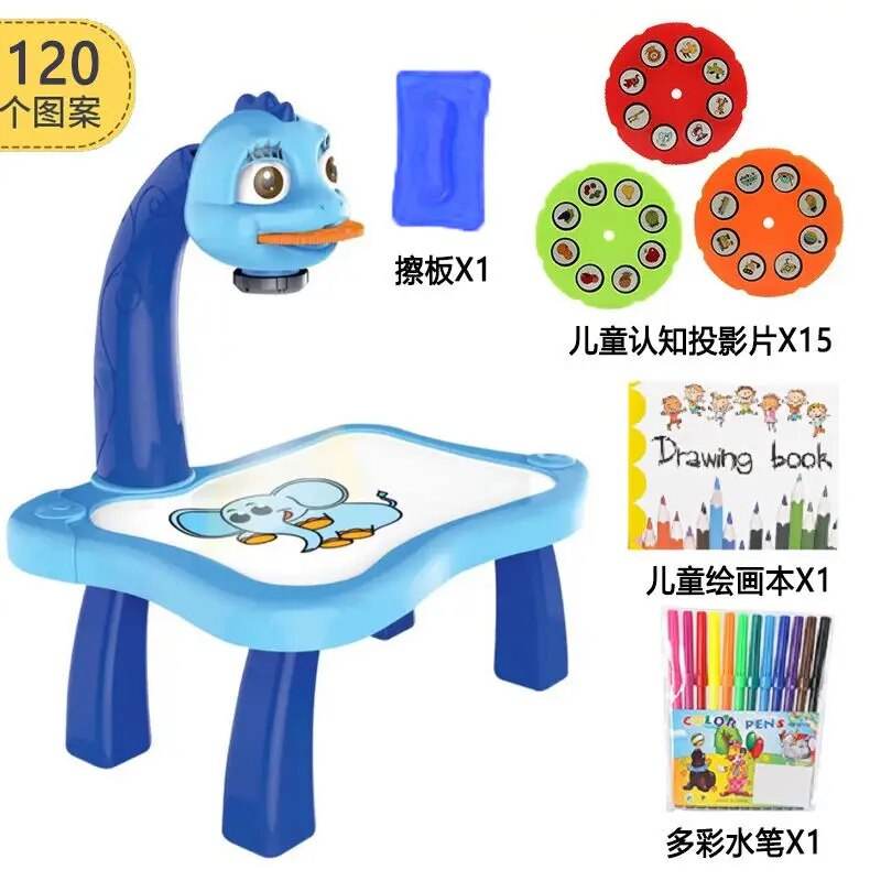Versatile Kids Art Desk Set with Magnetic & Blackboard for Creative Learning - ToylandEU