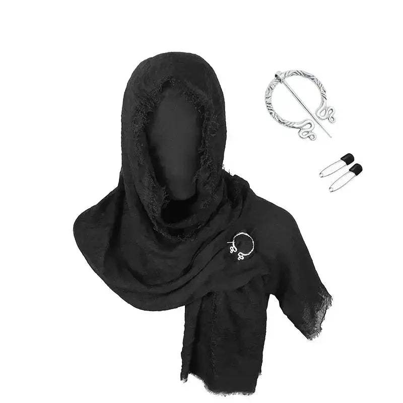 Versatile Medieval Cloak Cape With Viking Brooch For Halloween - ToylandEU