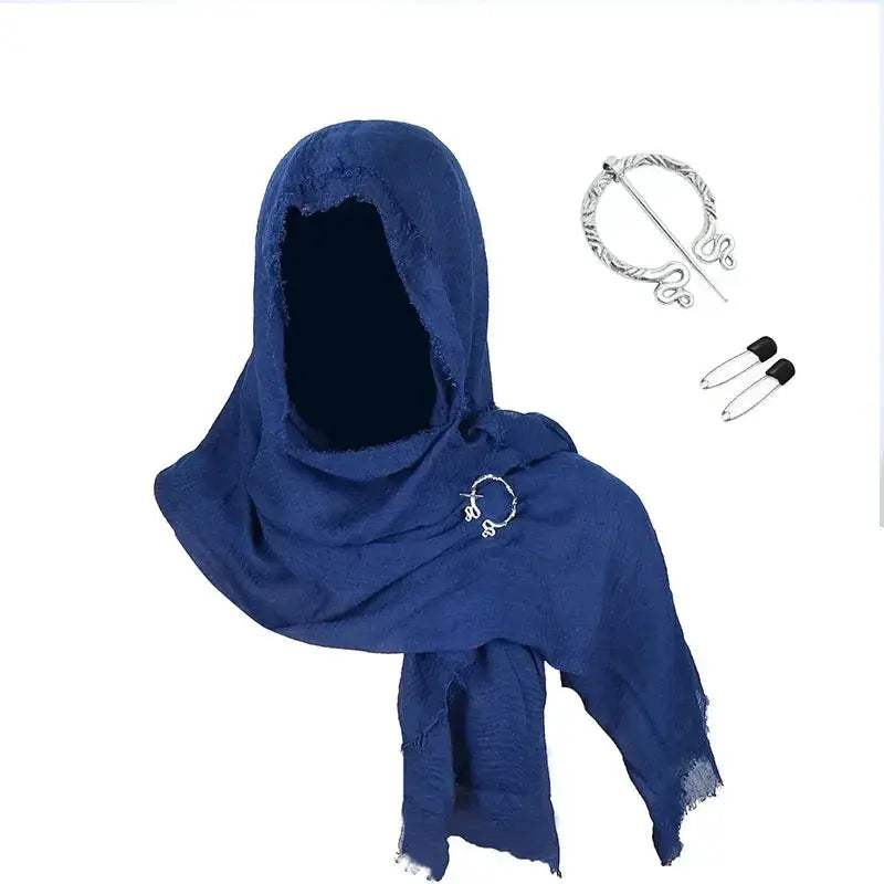 Versatile Medieval Cloak Cape With Viking Brooch For Halloween - ToylandEU