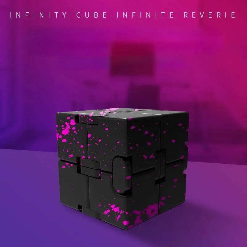 Infinity Magic Figet Cube Finger Toy Aluminum Alloy Metal Office Square Camouflage Flip Cubic Stress Relief Desk Toys Cool Gift - ToylandEU