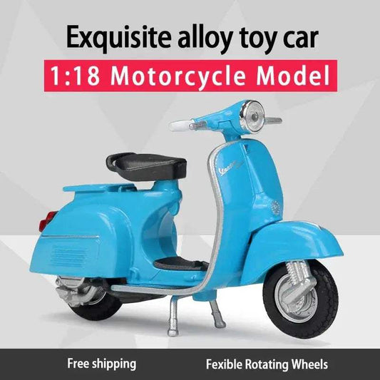 Vespa Diecast Model 1 To 18 Scale With Rotating Wheels - ToylandEU
