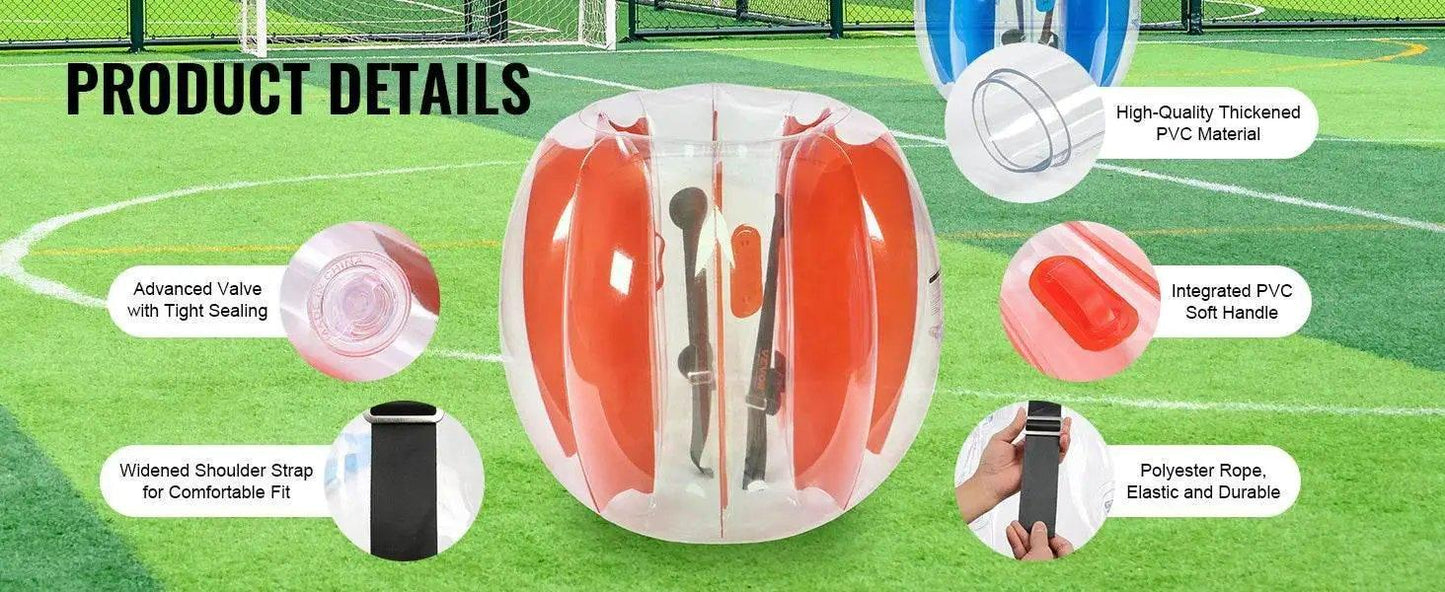  Vevor 2-Pack 2/3Ft Inflatable Bumper Balls for Kids and Teens Durable PVC Body Sumo Zorb Balls Human Hamster Bubble Balls -  ToylandEU™