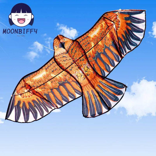Vibrant 1.1m Golden Eagle Kite with 30m Line - Perfect for Outdoor Fun! - ToylandEU