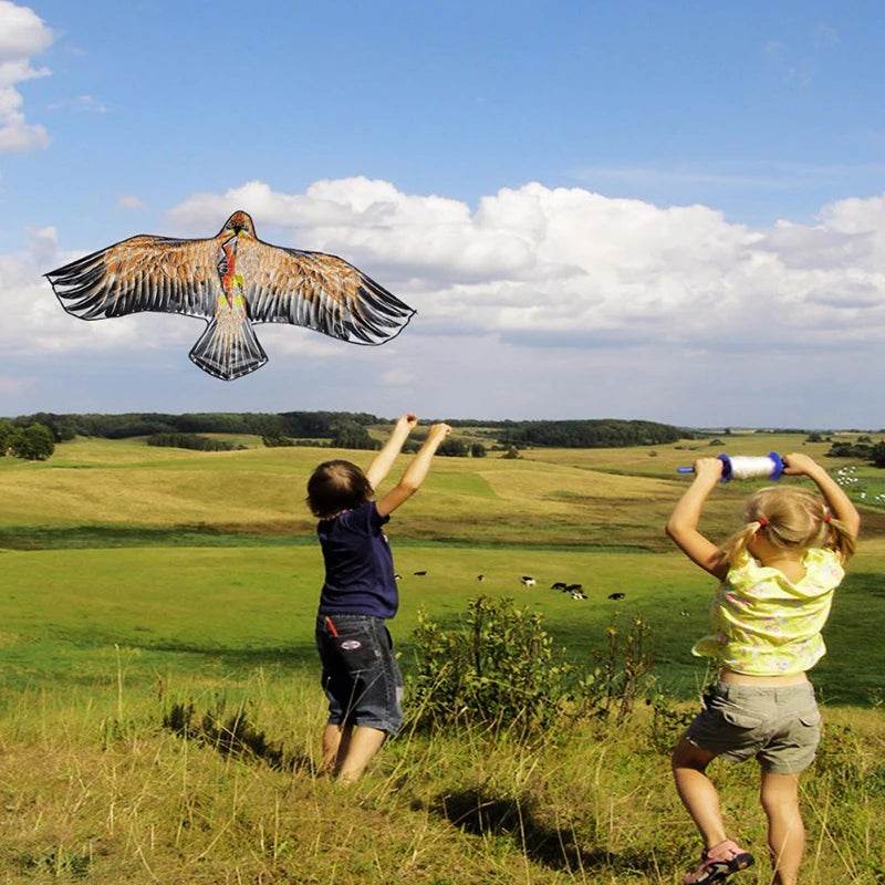 Vibrant 1.1m Golden Eagle Kite with 30m Line - Perfect for Outdoor Fun! - ToylandEU