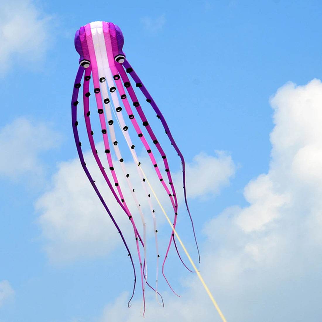 Vibrant 15m Tube Octopus Kite - Fun Inflatable Show Kite for All Ages - ToylandEU