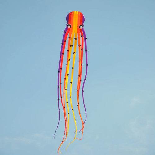 Vibrant 15m Tube Octopus Kite - Fun Inflatable Show Kite for All Ages - ToylandEU
