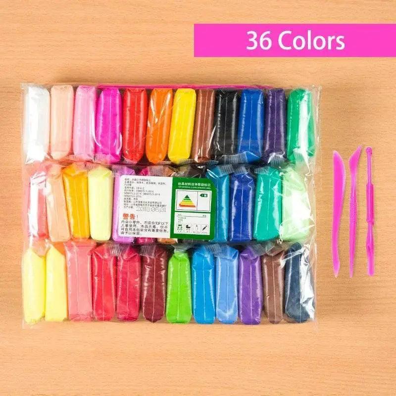  Vibrant 36 Colors Polymer Light Clay Set Toyland EU -  ToylandEU™