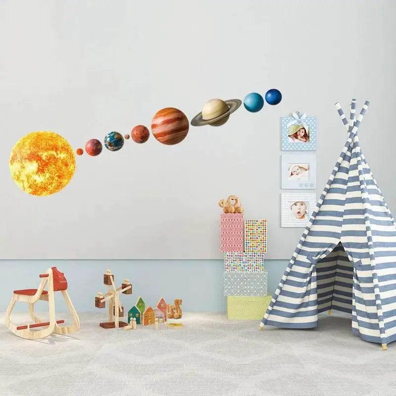  Vibrant 3D Solar System Wall Sticker Toyland EU -  ToylandEU™