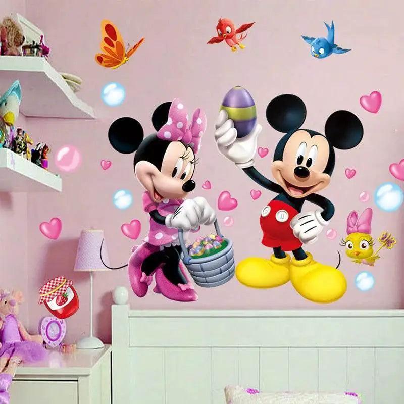  Vibrant 3D Wall Decals Mickey Minnie Kids Room Toyland EU -  ToylandEU™