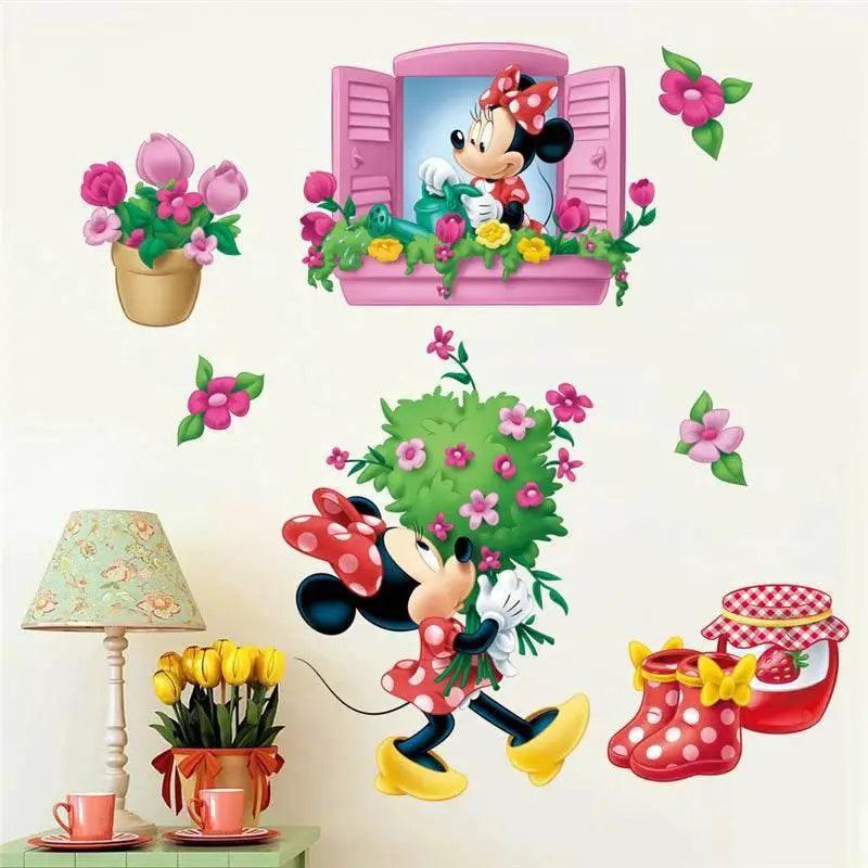  Vibrant 3D Wall Decals Mickey Minnie Kids Room Toyland EU -  ToylandEU™