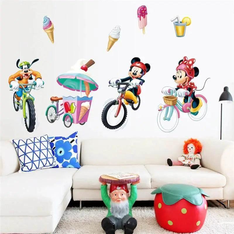  Vibrant 3D Wall Decals Mickey Minnie Kids Room Toyland EU -  ToylandEU™